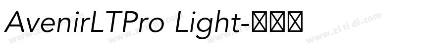 AvenirLTPro Light字体转换